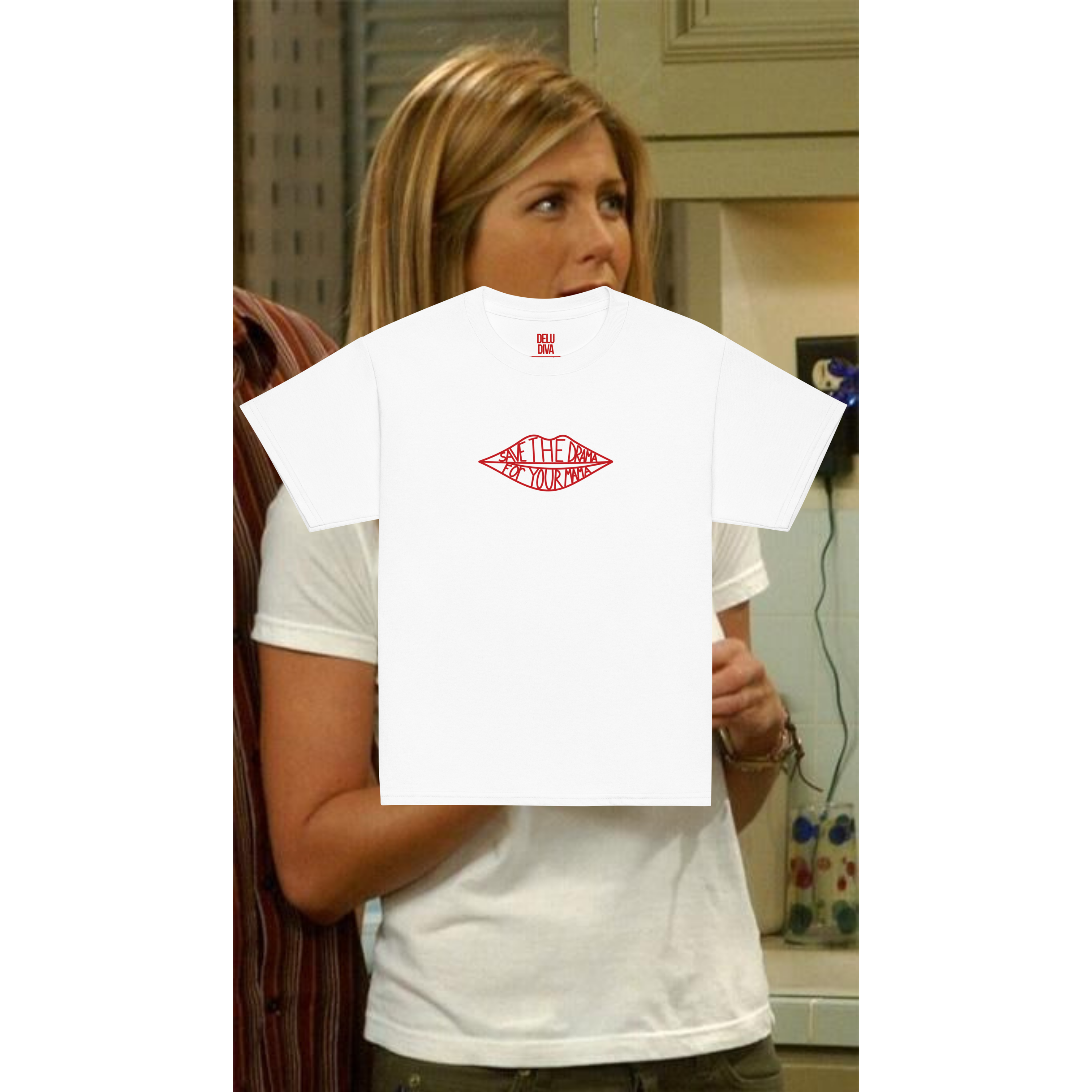 Save The Drama For Your Mama Baby Tee (Rachel Green From Friends)