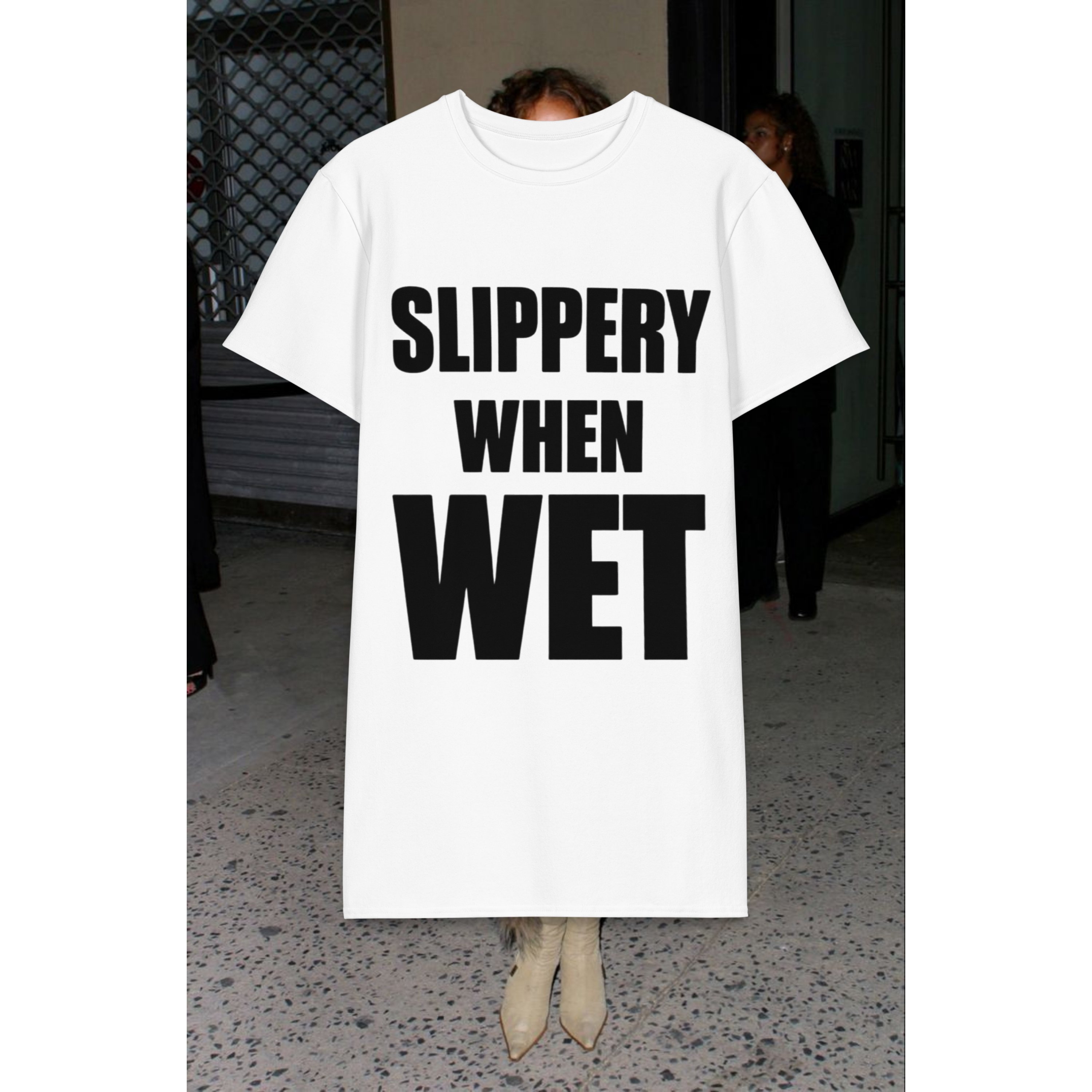 Slippery When Wet T-shirt Dress (Mya)