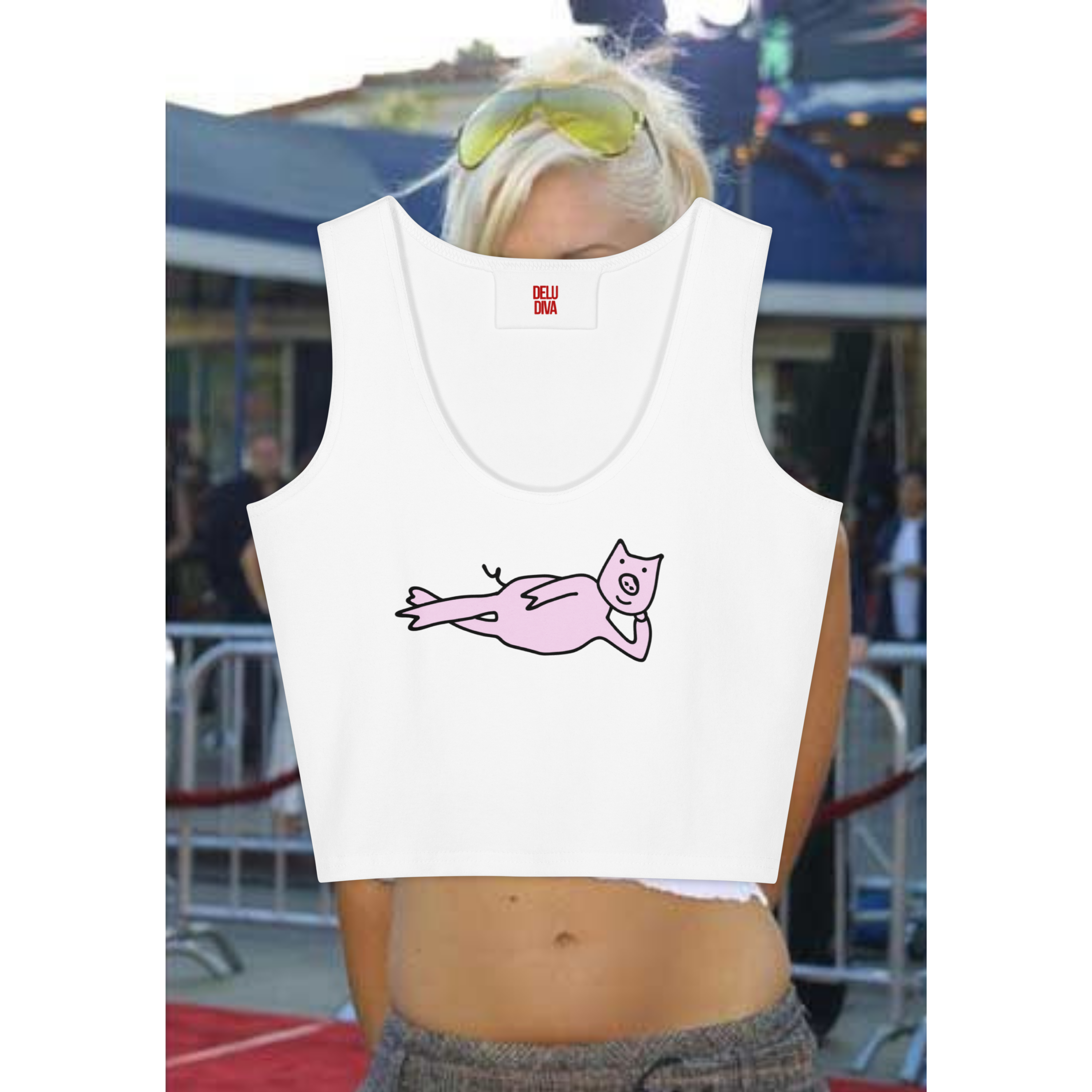 Relaxed Pig Crop Top (Gwen Stefani)