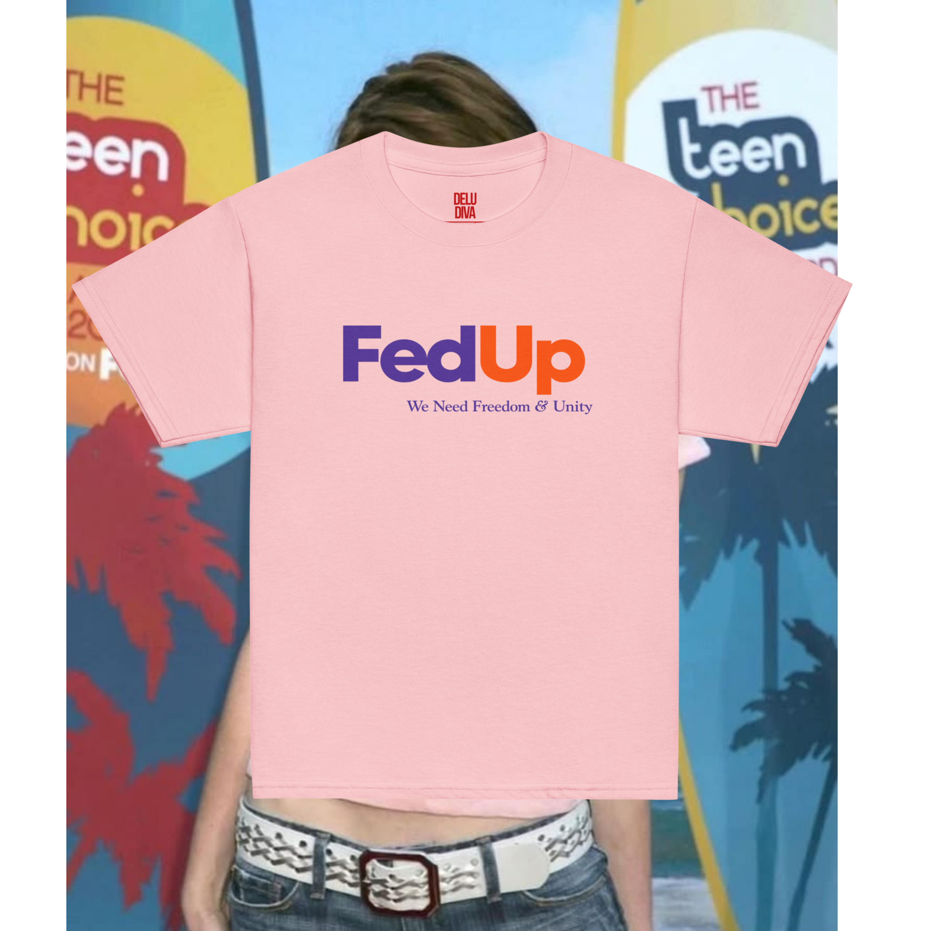 FedUp Baby Tee (Anne Hathaway Red Carpet)
