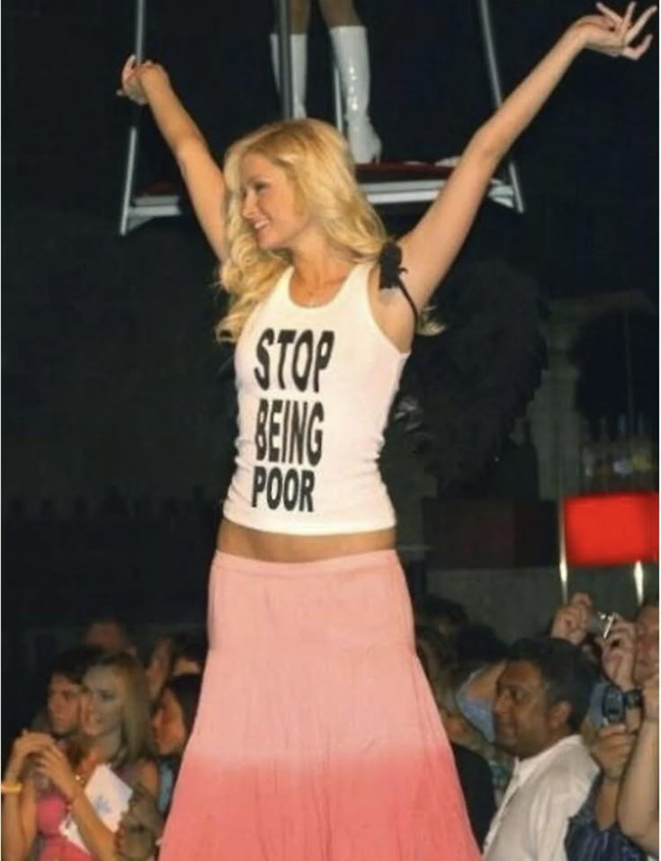 Stop Being Poor Tank Top (Paris Hilton)