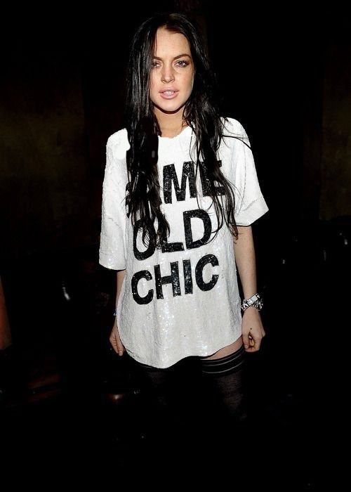 Same Old Chic T-shirt Dress (Lindsey Lohan)